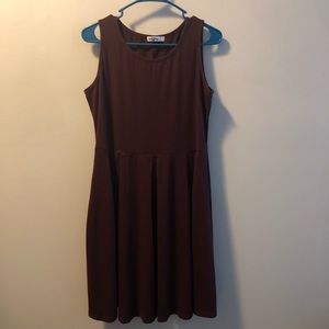 Plum tank dress